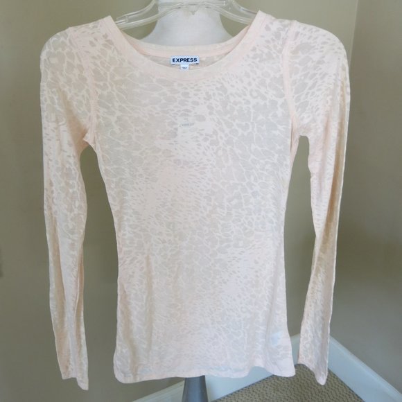 Express Tops - EXPRESS Top *NWT* Semi Sheer Blush Size XS